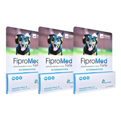Pipeta Antipulgas Fipromed Forte Perros 5 A 10 Kg Spray 1 ML | Envío gratis
