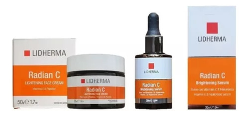 Lidherma Radian C Serum Y Crema Facial Aciddo Hialuronico