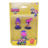 Brawl Stars, Set De 3 Figuras Con Timbre -  Friends (set 1)