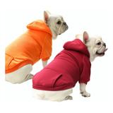 2pcs Sudadera Hoodie Con Capucha Para Perros Y Gatos Ropa