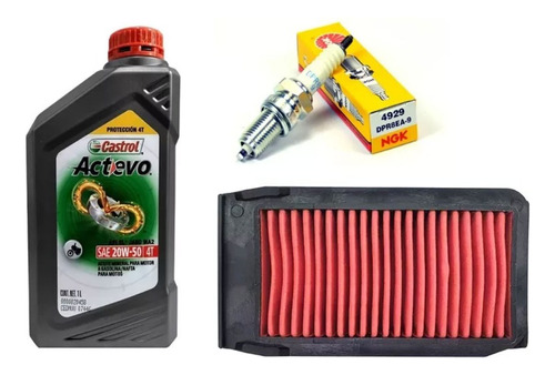 Kit Service Aceite Castrol Filtro Bujia Xmm Motomel El Tala