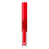Labial Shine Loud High Pigment Nyx Professional Tono Rebel In Red