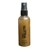 Spray Glitter Para Cabelo E Corpo Dourado - Carnaval E Festa