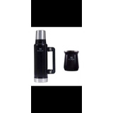 Set Stanley Termo 1.4 Lts + Mate 236 Ml Color Negro Env Grat