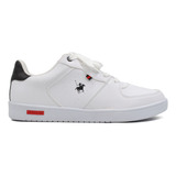 Tenis Sneaker Polo Club Original Hombre Casual Comodo Blanco