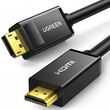 Ugreen Dp101 4k Uhd Dp To Hdmi Cable Preto 2m 