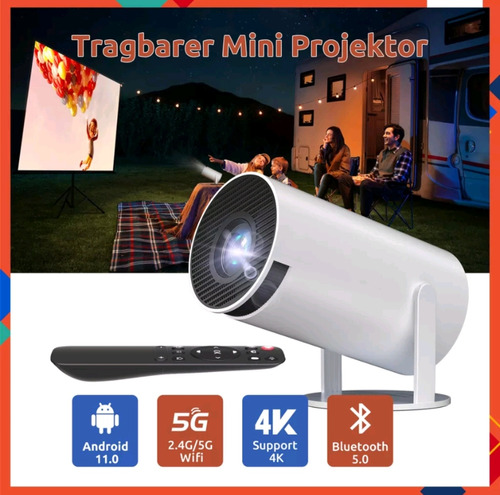 Proyector Android 11.0 4k Ultra Hd 1080 120 Lm Smart Mini