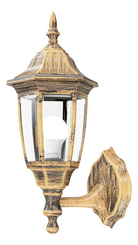 Lampara Led Exterior Pared Farol Decorativo Español Vintage