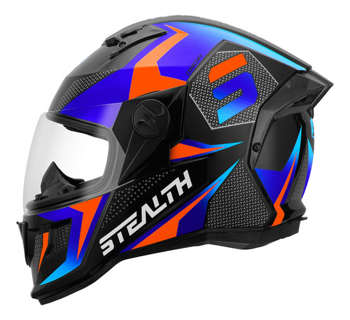 Capacete Esportivo Moto Integral Stealth Concept Pro Tork