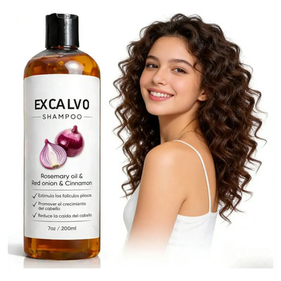 Champú Excalvo Con Romero Y Cebolla Morada 200 Ml