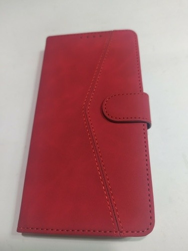 Funda Cartera Para iPhone 11 Tacto Gamuza Rojo 