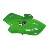 Cubre Manos Plástico Universales Wirtz Mx/enduro - Verde