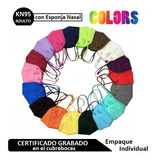 10 Pzas Cubrebocas Kn95 Color Con Esponja 5 Capas / Premium 