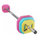 Kit Set Pesas Barra Body Pump Graduable Juego 20k Encauchada