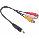 Cable Vapex  A/v Plug3.5 (4 Contactos) A 3 Rca Hembra