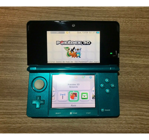 Lindo Nintendo 3ds Aqua Blue - Cib Completo