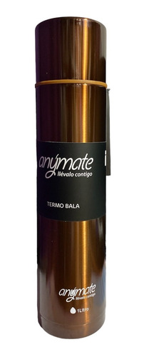 Termo Bala Anymate 1litro Agua Mate Café Té Acero Inox