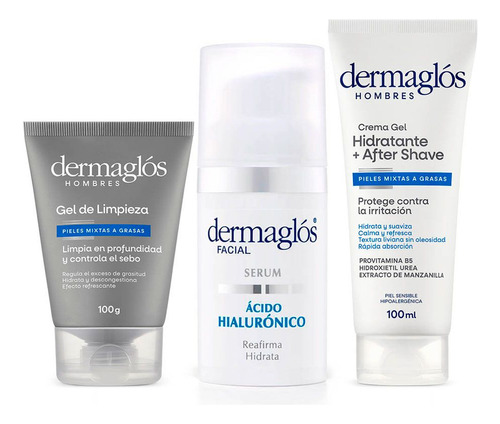 Dermaglós Rutina Facial Hombres Express Ultra Hidratante