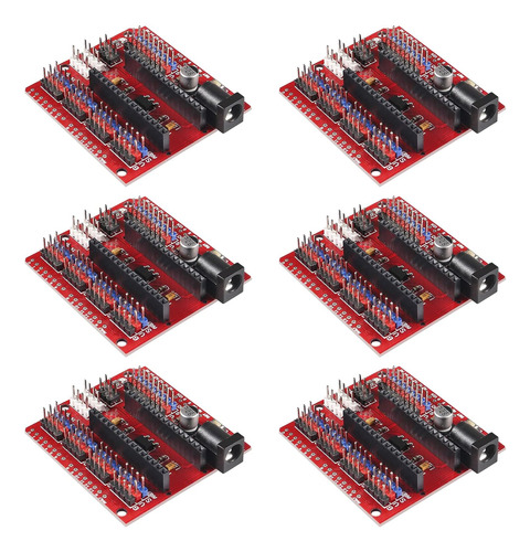 6pcs Nano I/o Expansión Sensor Shield Para Arduino R1 Nano 3