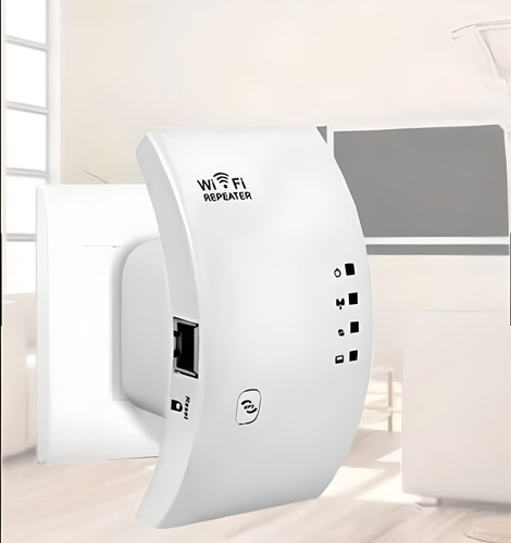 Repetidor De Sinal Wifi Expansor Wireless 300m Internet Cor Branco 110v/220v