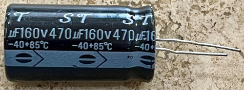 Ce-470uf/160v Capacitor Electrolítico 4.2cmx2.2cm 470uf 160v