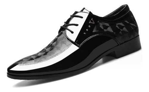 Zapatos Oxford Formales De Cuero Sintético Para Hombre