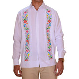 Guayabera Yucateca, Flores Bordadas Matizado