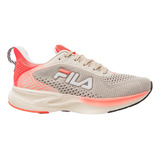 Tênis Fila Racer One Color Raw White/soft Fiery Coral/white - Adulto 39 Br