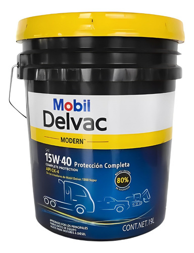 1 Cubeta Aceite Mobil Sae 15w40 Delvac 1300 Diesel Ck4