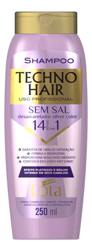 Shampoo Techno Hair Desamarelador Gota Dourada 250ml