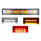 Barra Faro Led Cob Codigo Estrobo Multicolor 4 Modulos 4x4