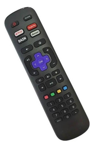 Controle Remoto Para Tv Aoc Roku Le32h057d 32 Compatível