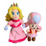 Peluches En Set De Mario Bros La Princesa Peach Y Toadette