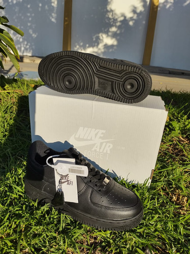 Nike Tenis Usa Original Air Force 1 (cuero Grueso Negro)t 22