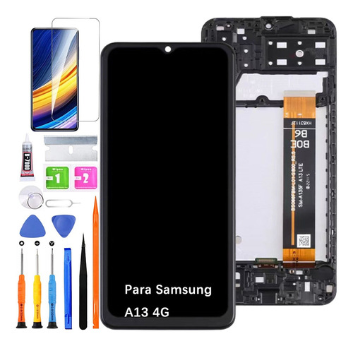 Pantalla Para Samsung A13 4g A135m A135f Con Marco Original