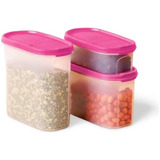 Tupperware Modular Oval Dispenser Kit 3 Peças