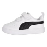 Puma Rickie V Inf Para Niño Color Blanco, Negro