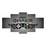 Quadros Decorativos Gamer Geek Controle Preto Sala Quarto