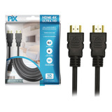 Kit 2 Pçs - Cabo Hdmi 10 Metros 2.0mhz 4k - Hdr - Pix