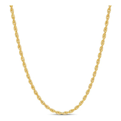 Cadena Torzal Oro Italiano 14k 14 Kilates 55cm 2mm Color Dorado | Meses sin interés