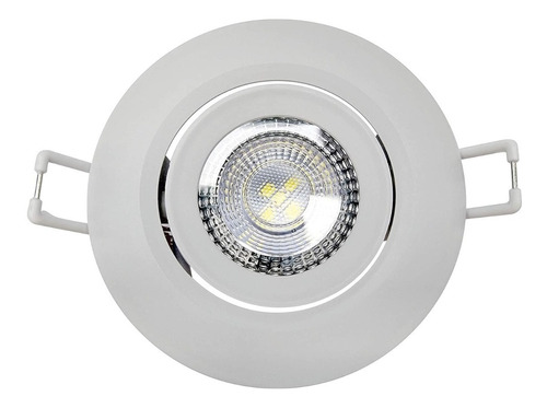 Spot Led 3w Avant Direcionável Redondo Branco Quente