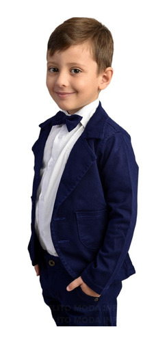 Roupa Infantil Menino Batizado Com Blazer Casamento - Festa