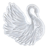 Molde De Silicone Diy Feather Swan Ornament Epóxi De Resina