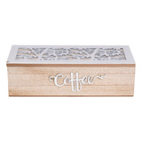 Caja De Té Leaves 3 Divisiones Topsoc