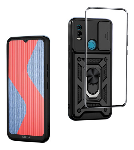 Funda Para Nokia C21 Plus Protección Tener Vidrio Membrana