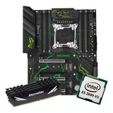 Kit Gamer Placa Mãe Machinist Mr9s Green Xeon E5 2699 V3 64