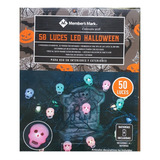 50 Luces Led Decorativas Hallowen Calaveritas