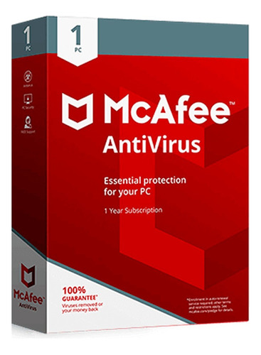 Mcafee Antivirus  | 1 Dispositivo | 3 Años | Global