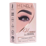 Kit Henna Para Sobrancelhas Menela 2,5gr Profissional