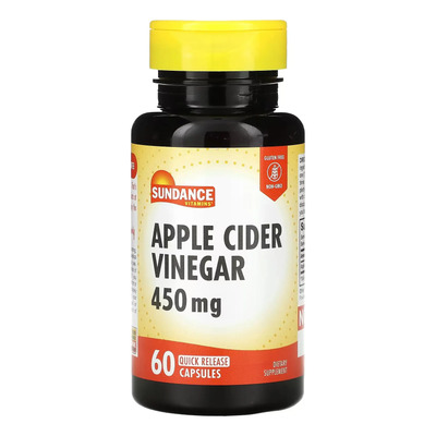 Vinagre De Sidra De Manzana 450mg Sundance X 60 Capsulas | Envío gratis